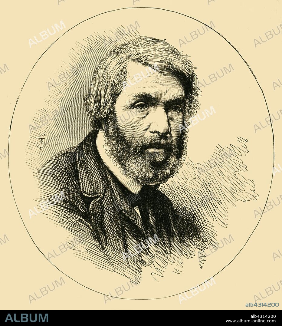'Thomas Carlyle', c1876. Thomas Carlyle (1795-1881), Scottish philosopher, writer, historian, mathematician, and teacher considered an important Victorian social commentator. LIved in Kings Cross from 1831, moved to Cheyne Row, Chelsea in 1834. From "Old and New London: A Narrative of Its History, Its People, and Its Places. The Western and Northern Studies", by Edward Walford. [Cassell, Petter, Galpin & Co., London, Paris & New York].