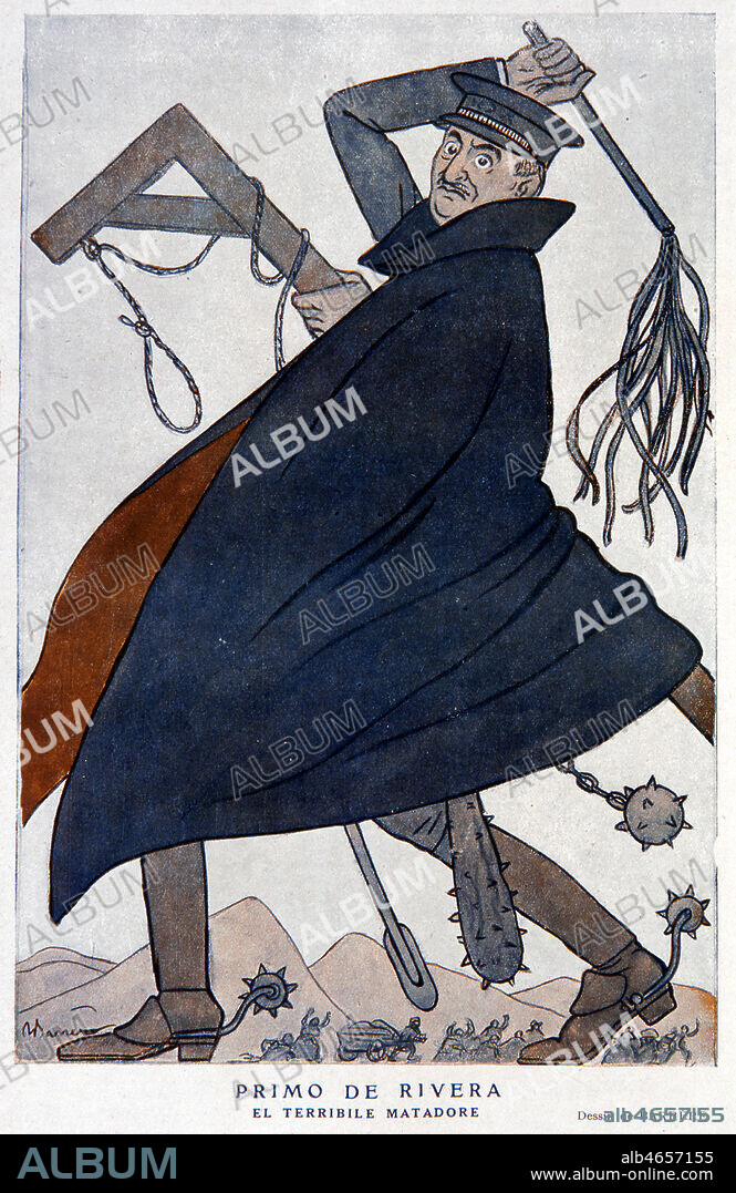 Jose Antonio PRIMO DE RIVERA (1903-1936). El terrible matador. Illustration de Adrien BARRERE (1877-1931) pour Fantasio de 1925. annees 20. Credit : Collection KHARBINE-TAPABOR.