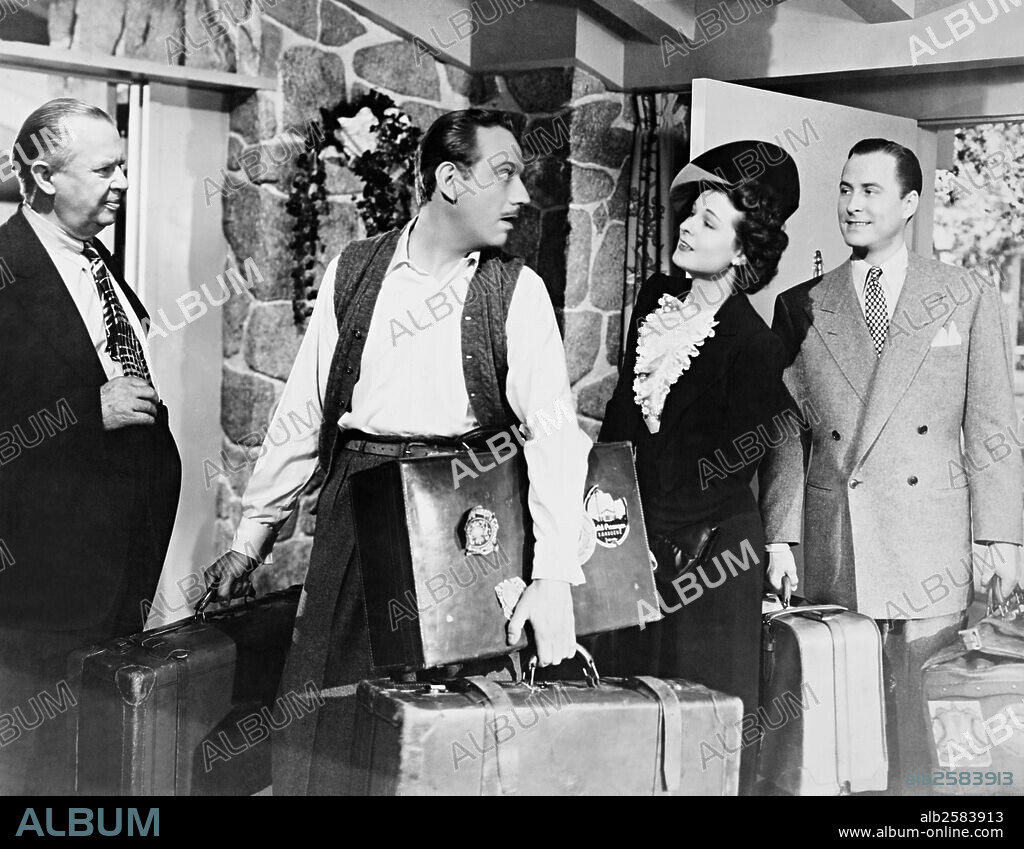 MELVYN DOUGLAS and RUTH HUSSEY in OUR WIFE, 1941, directed by JOHN M. STAHL. Copyright COLUMBIA PICTURES CORPORATION.