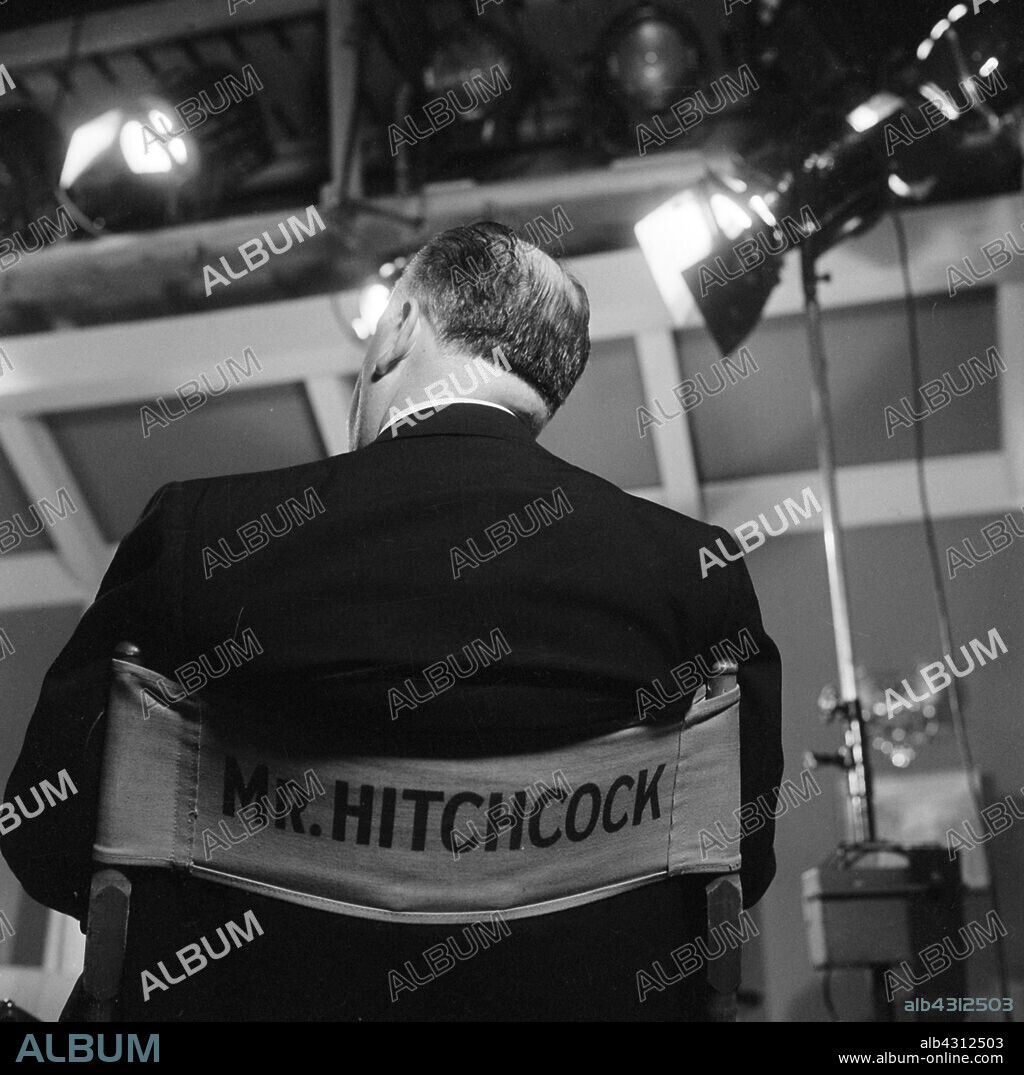 ALFRED HITCHCOCK in THE ALFRED HITCHCOCK HOUR, 1962. Copyright SHAMLEY PRODUCTIONS.