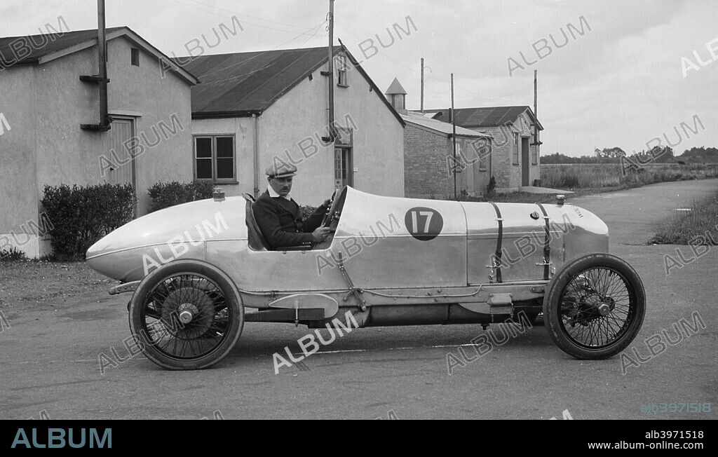 Wolseley Single-seat racing body. 15.9 h.p.  2500 cc.  Event Entry No: 17. Driver: Miller, Capt. A.G. Place: Brooklands. Date:.