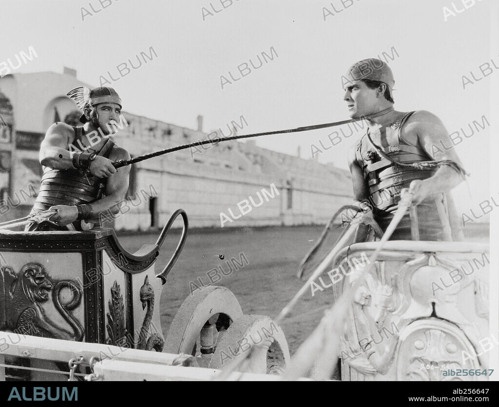 FRANCIS X. BUSHMAN y RAMON NOVARRO en BEN-HUR, 1925 (BEN-HUR: A TALE OF THE CHRIST), dirigida por FRED NIBLO. Copyright M.G.M.