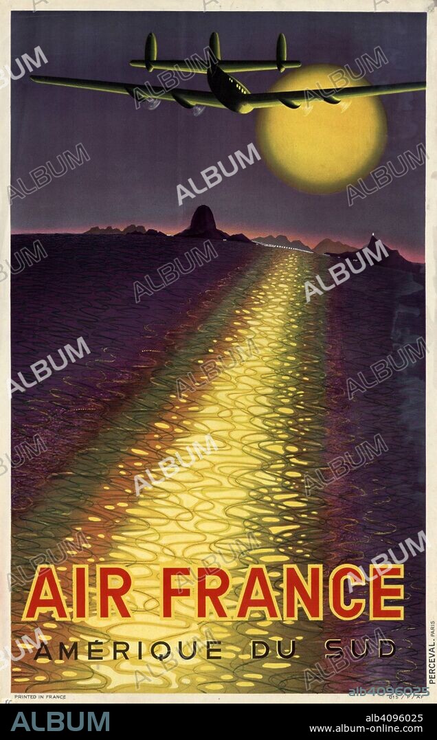 VICTOR VASARELY. Air France. Ame?rique du Sud.