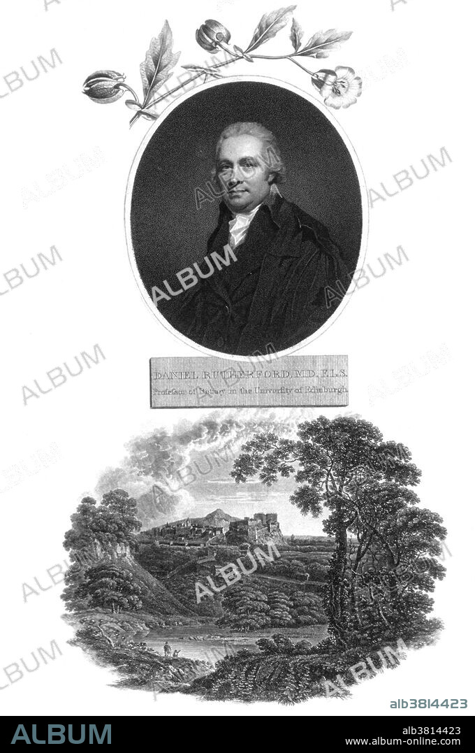 Daniel Rutherford (November 3, 1749 - December 15, 1819) was a Scottish physician, chemist and botanist who discovered and isolated nitrogen gas in 1772. He kept a mouse in a container of air until it died, burned a candle until it was extinguished and finally burned phosphorus until it would not burn anymore. He passed the remaining gas through an alkaline solution to remove any carbon dioxide. Rutherford called the remaining gas "noxious air" or "phlogisticated air" because it would not support life or combustion. He was a professor of botany at the University of Edinburgh and keeper of the Royal Botanic Garden Edinburgh. He died in 1819 at the age of 70.