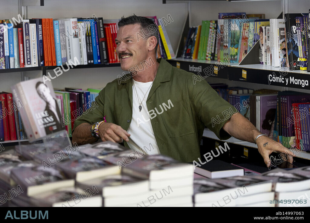 Luke Evans poses for a portrait during the Madrid Book Fair 2025 on May 31, 2025 in Madrid, Spain.