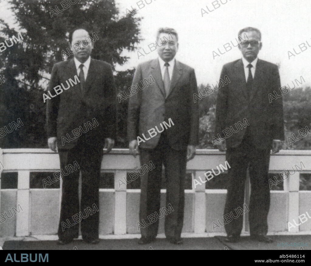 The Khmer Rouge, or Communist Party of Kampuchea, ruled Cambodia from 1975 to 1979, led by Pol Pot, Nuon Chea, Ieng Sary, Son Sen and Khieu Samphan. It is remembered primarily for its brutality and policy of social engineering which resulted in millions of deaths. Its attempts at agricultural reform led to widespread famine, while its insistence on absolute self-sufficiency, even in the supply of medicine, led to the deaths of thousands from treatable diseases (such as malaria). Brutal and arbitrary executions and torture carried out by its cadres against perceived subversive elements, or during purges of its own ranks between 1976 and 1978, are considered to have constituted a genocide. Several former Khmer Rouge cadres are currently on trial for war crimes in Phnom Penh.