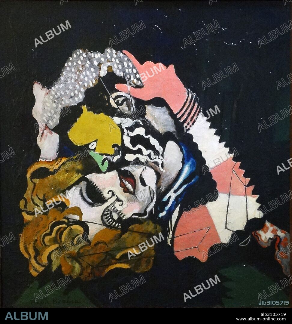 The Lovers (after the rain), 1924-1925, ripolin on canvas. By Francis Picabia 1879-1953. French avant-garde painter, poet and typographist. After experimenting with Impressionism and Pointillism, Picabia became associated with Cubism and Dadaism.