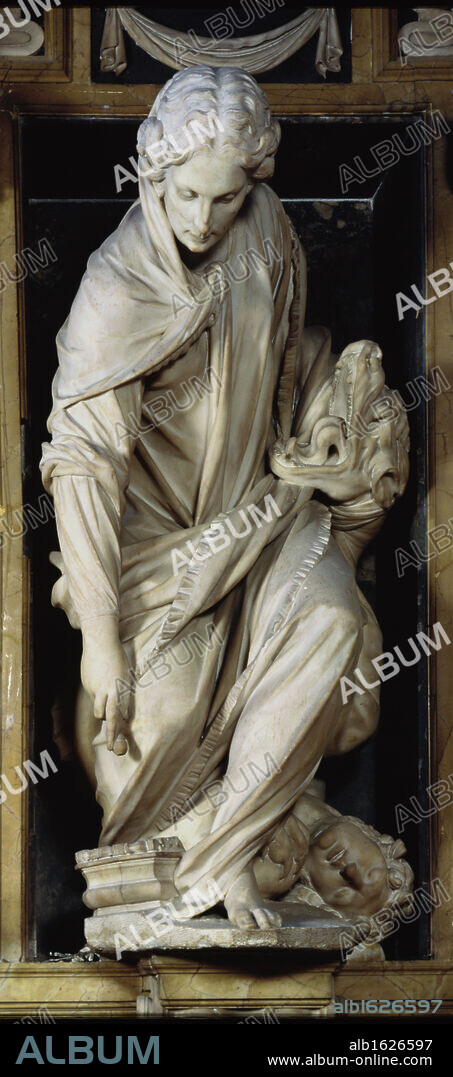 St. Martha  1612  Francesco Mochi (1580-1654 Italian)  Stone  Sant' Andrea della Valle, Rome, Italy.