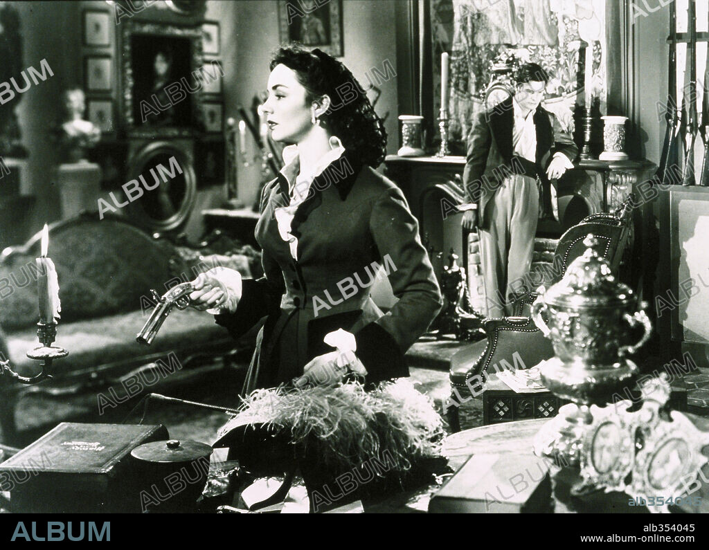 JENNIFER JONES and LOUIS JOURDAN in MADAME BOVARY, 1949, directed by VINCENTE MINNELLI. Copyright M.G.M.