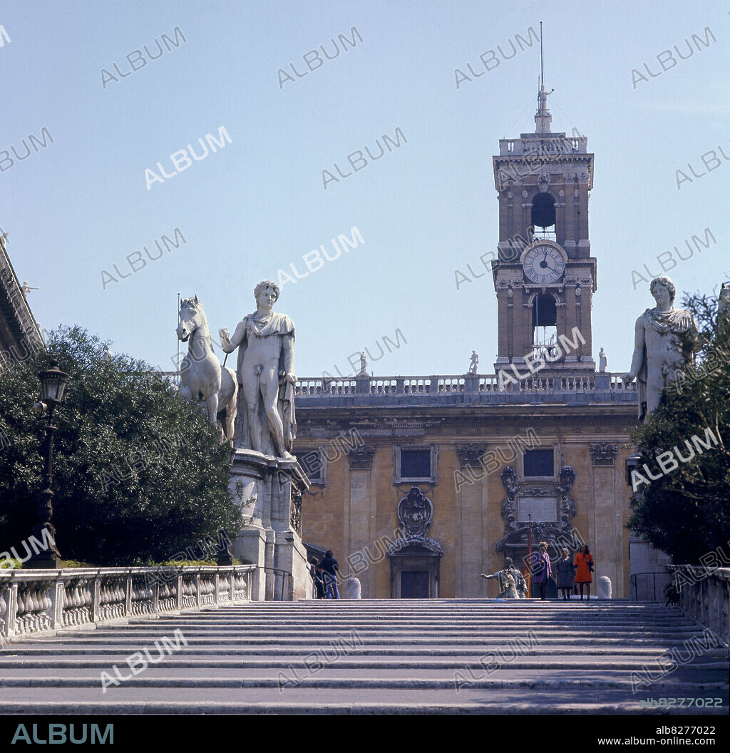 VISTA EL CAPITOLIO DESDE LA CORDONATA CAPITOLINA - FOTO AÑOS 60.
