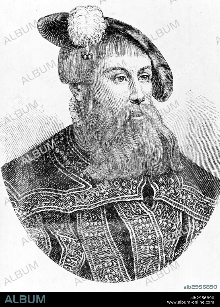 Portrait of Gustav Eriksson of the Vasa noble family (1496-1560) King of Sweden. Dated 16th Century.