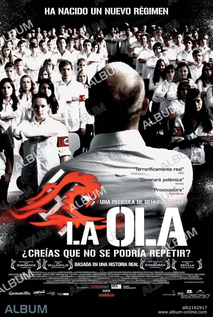 Poster of THE WAVE, 2008 (DIE WELLE), directed by DENNIS GANSEL. Copyright RAT PACK FILMPRODUKTION GMBH/CONSTANTIN FILM PRODUKTION.