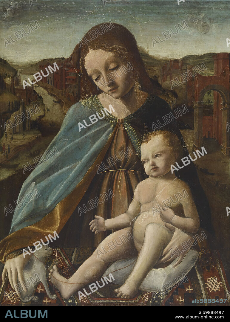 Madonna and Child with a Cat, c1490. This Madonna and Child includes an unexpected visitor - a cat! Rarely depicted in Christian art, cats carry a number of different meanings: since they hunted household pests like vermin and snakes, they were sometimes considered defenders against evil. However, they could also be viewed as sources of evil themselves, on account of their traditional association with witches. Since the cat in this painting appears with the Madonna and Child, it may be a reference to a popular Christian legend claiming that a cat gave birth at the same time that Mary gave birth to Christ. It might also be a heraldic emblem of the family or individual who commissioned the work.