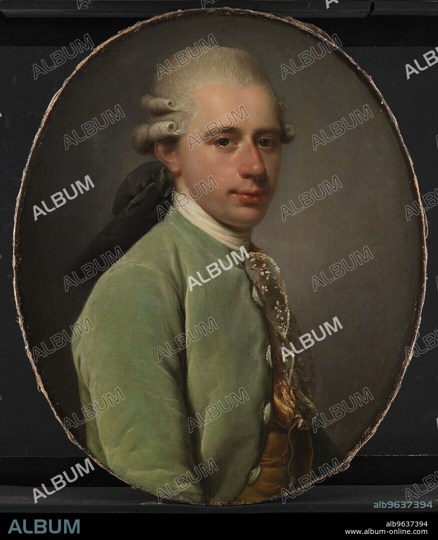 JENS JUEL. Postmaster General Frederik Hauch as a young man, 1776.