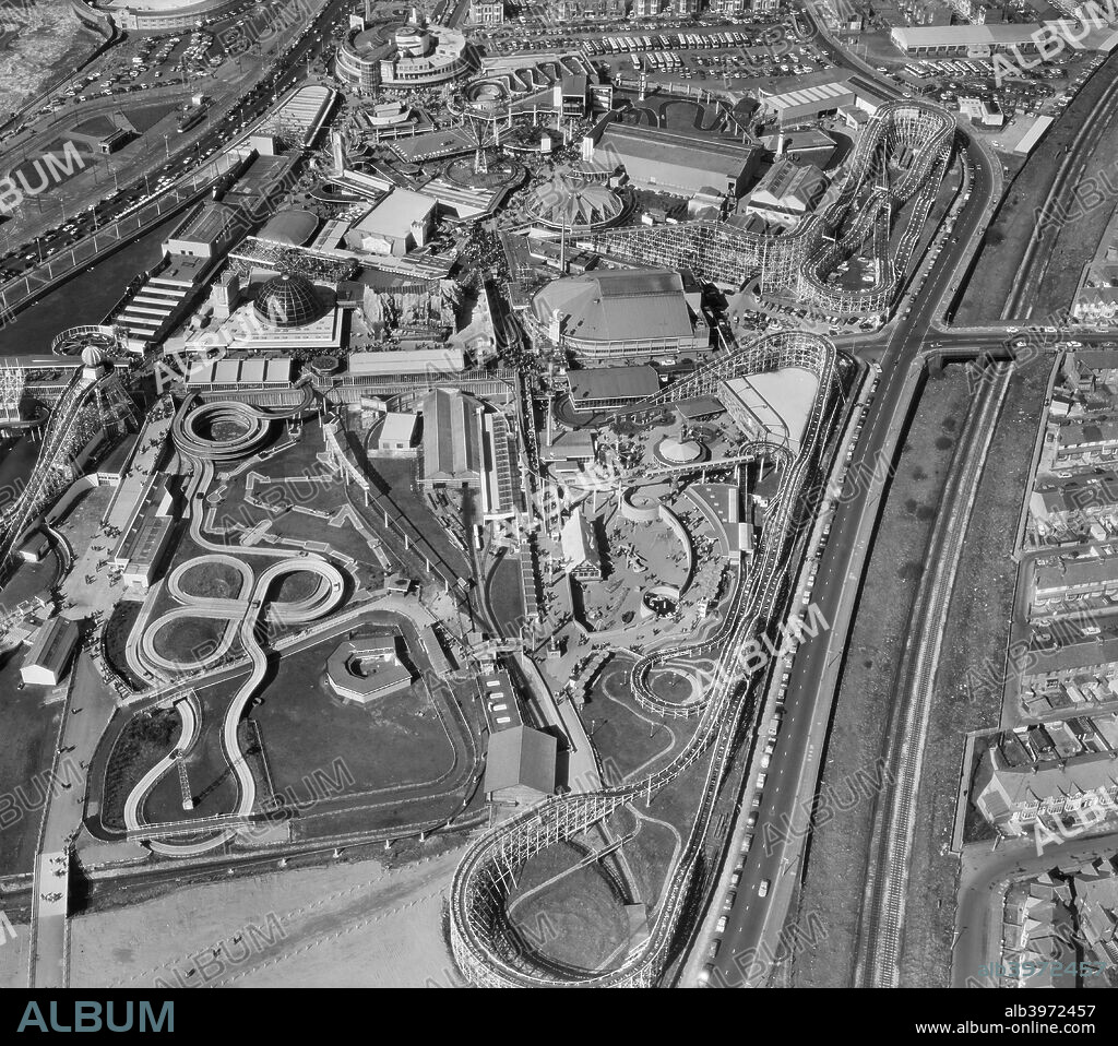 Blackpool, Pleasure Beach, Lancashire, 1972. Blackpool Pleasure Beach resort and amusement park, first founded in 1896.