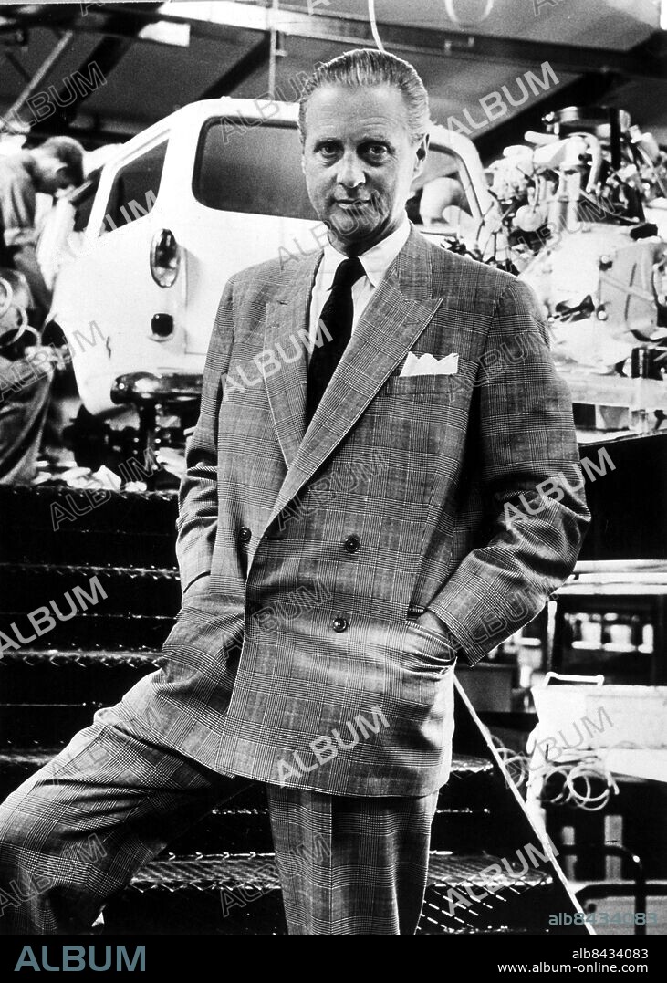 Volvo-direktören Gunnar Engellau i Torslandafabriken, 1979.. Foto: Sydsvenskan / IBL Bildbyrå.