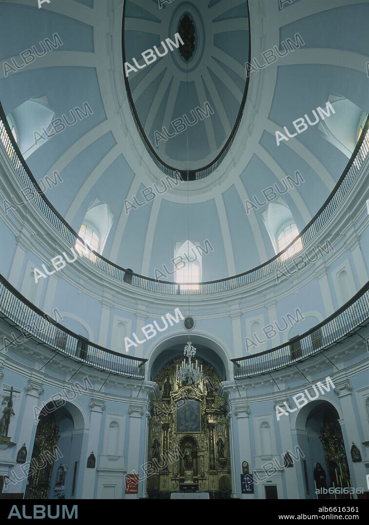 DIAZ BLAS. INTERIOR DE LA IGLESIA DE SAN FELIPE NERI DONDE ESTUVIERON INSTALADAS LAS CORTES DE CADIZ 1812.