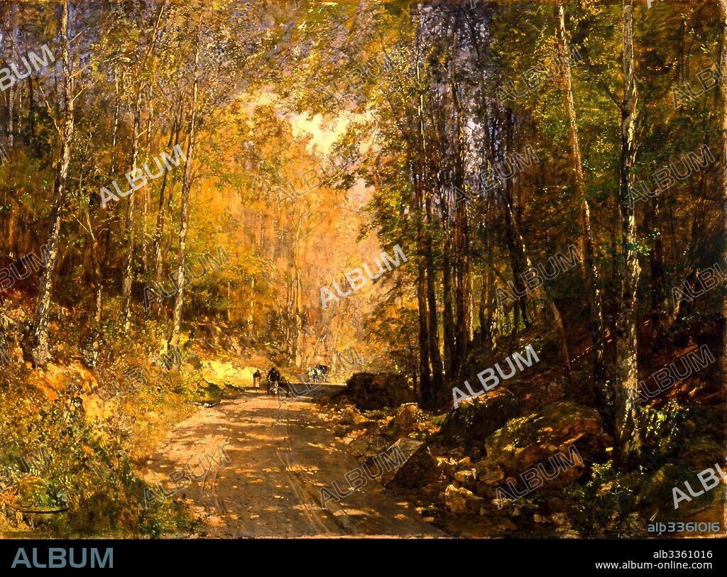 EMIL JAKOB SCHINDLER. Forest Lane near Schärfling.