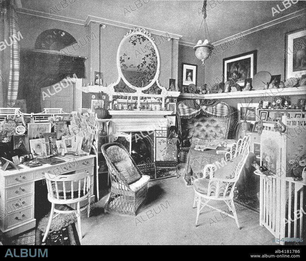 The White Lodge, Richmond Park, 1894. Interior of the White Lodge, a Georgian house in Richmond, now part of Greater London, which was formerly a royal residence. From Beautiful Britain; views of our stately homes. [The Werner Company of Chicago, 1894].