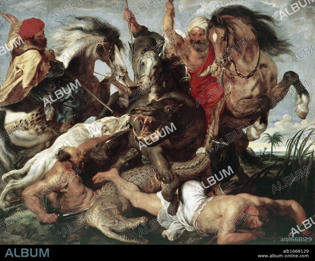 The Hippo Hunt Peter Paul Rubens (1577-1640 Flemish).