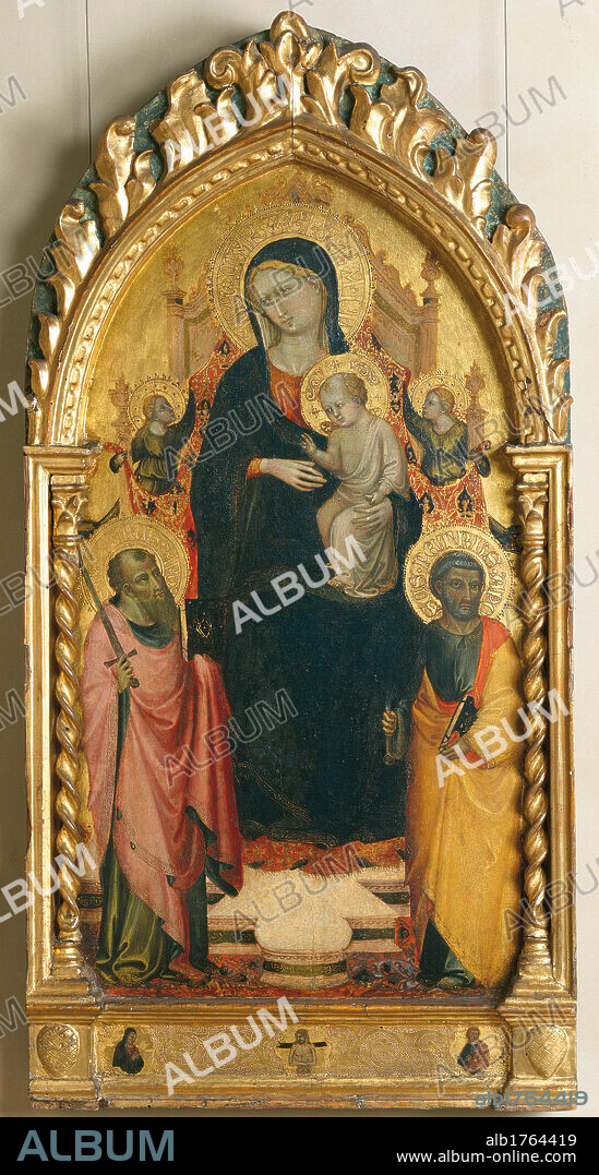 Madonna and Child, by Bicci di Lorenzo, 14th Century-15th Century, 1373-1452, panel,. Italy, Veneto, Venice, Ca dOro.
