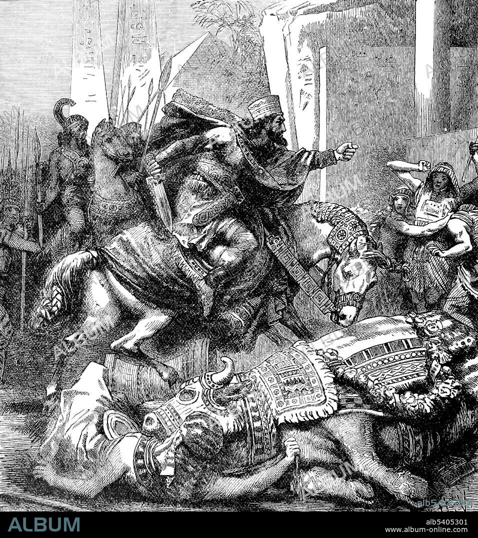 Cambyses II Slays the Apis Bull, 525 BC