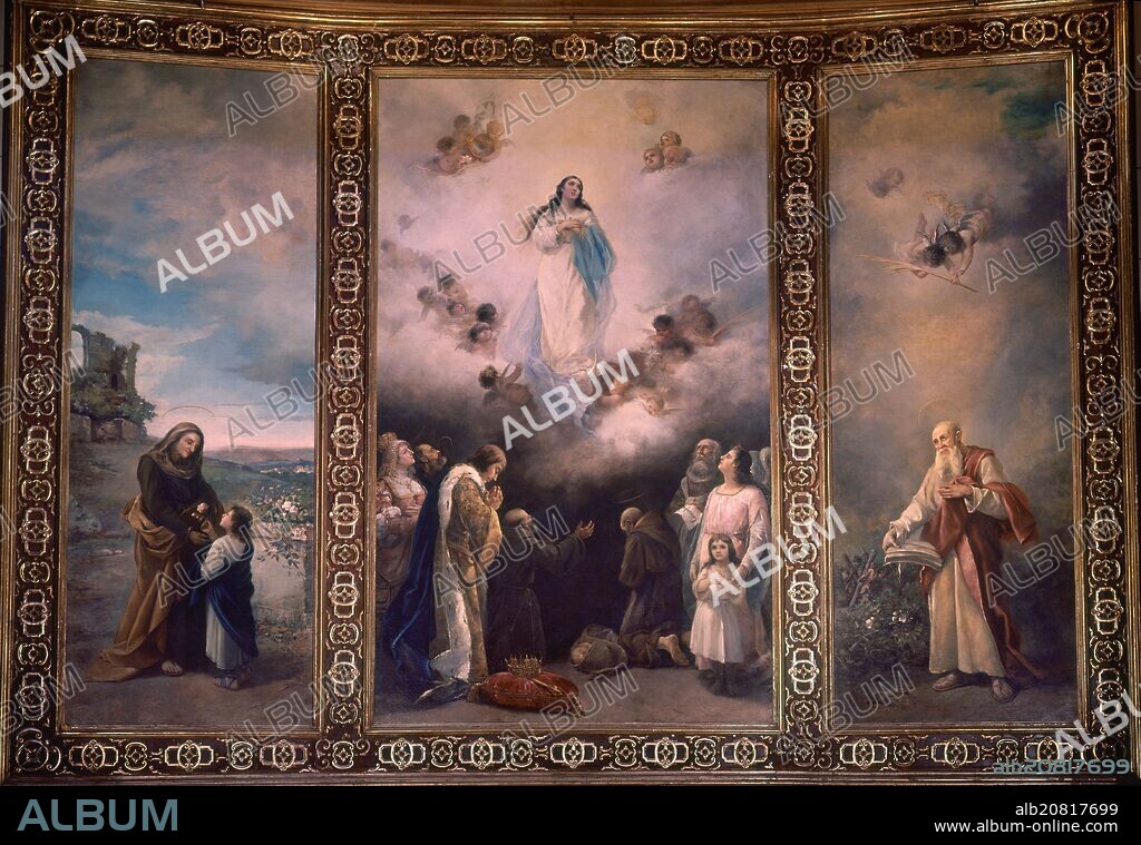 MANUEL USSEL DE GUIMBARDA (1833-1907). TRIPTICO - SIGLO XIX.