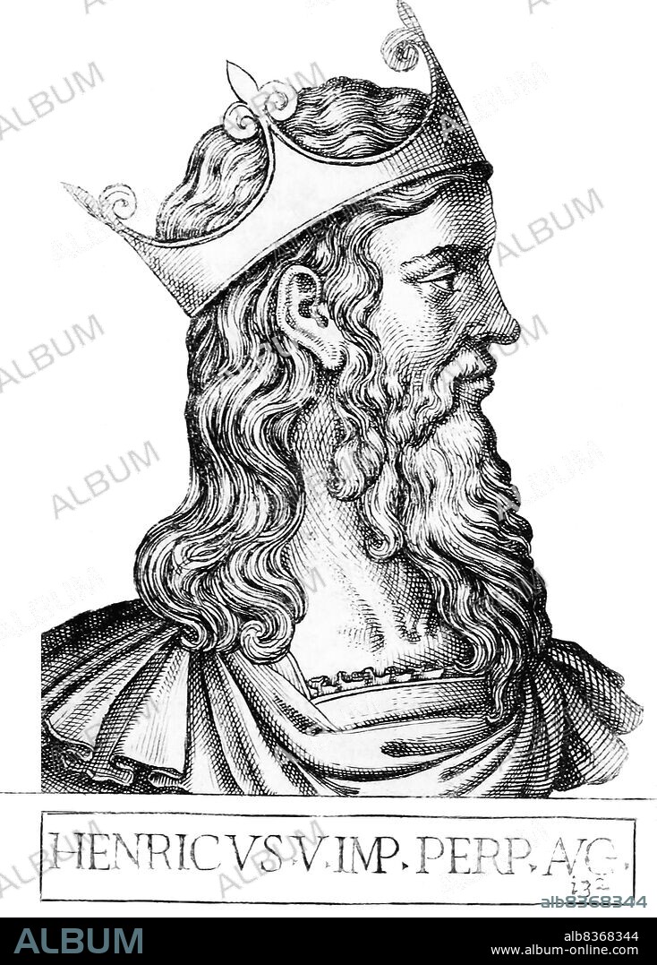 Henry V (1081/1086-1125) was the son of Emperor Henry IV, and in 1099 was crowned King of Germany and his true successor in place of his older brother Conrad, who had rebelled against their father. Henry took an oath of non-interference in imperial matters while his father ruled, but he was persuaded by his father's enemies to revolt in 1104, forcing his father to abdicate in 1105 and making Henry sole ruler of the Holy Roman Empire.