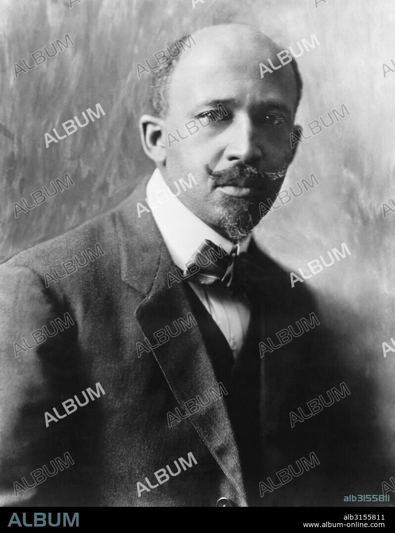 United States: 1918 Portrait of W.E.B. DuBois, historian, sociologist, and civil rights activist.