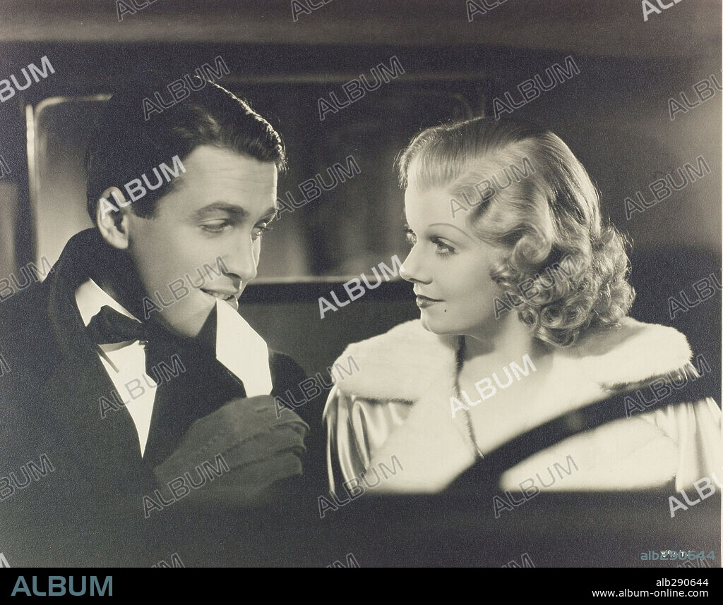JAMES STEWART y JEAN HARLOW en ENTRE ESPOSA Y SECRETARIA, 1936 (WIFE VS. SECRETARY), dirigida por CLARENCE BROWN. Copyright METRO GOLDWYN MAYER.