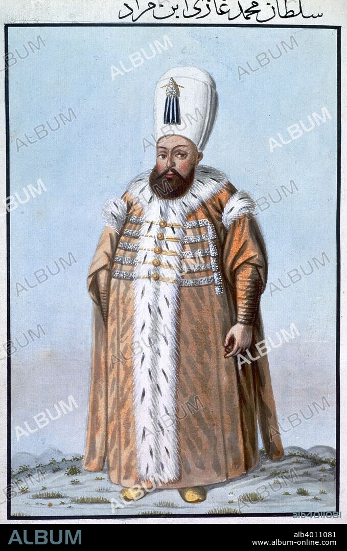 Mehmed III, Ottoman Emperor, (1808). Mehmed III (1566-1603) was Sultan of Turkey from 1595-1603. He was notorious for having 27 of his brothers and half-brothers  and 20 of his sisters murdered to secure power. From A series of Portraits of the Emperors of Turkey, 1808.