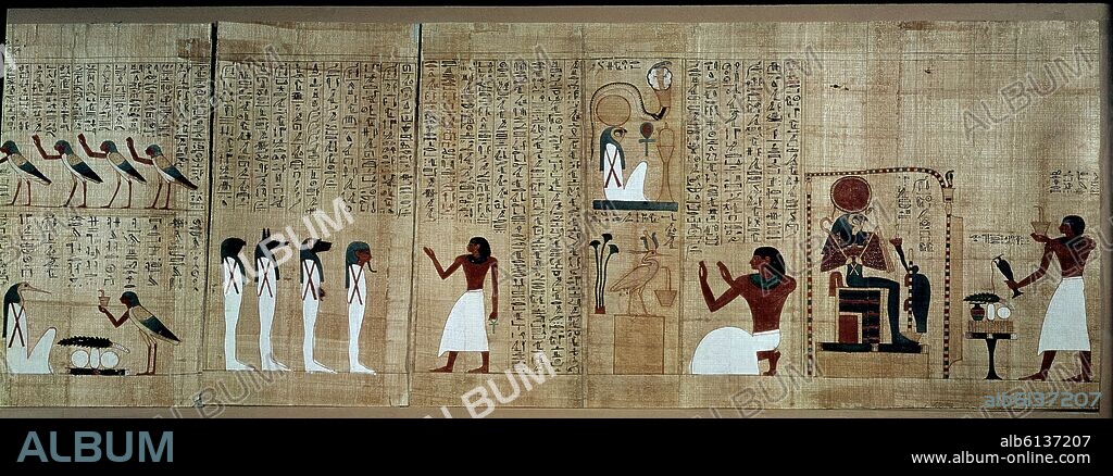 PAPIRO EGIPCIO V DINASTIA-DIOS HORUS.