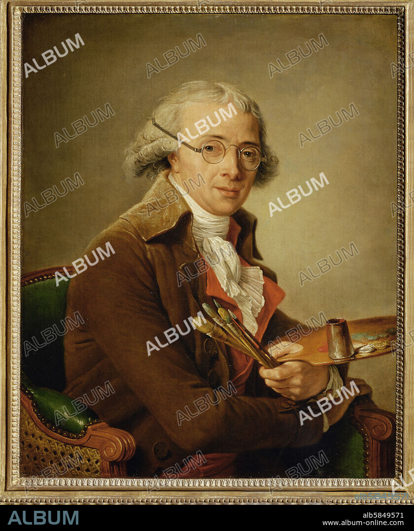 ADELAIDE LABILLE-GUIARD. Le peintre Francois-Andre Vincent (1749-1803). Since 1800 second husband of the painter. Canvas,73 x 59 cm R. F.1575.