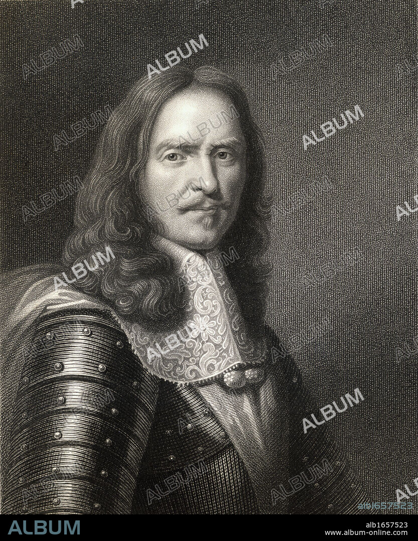 Henri de la Tour D'Auvergne Viscount of Turenne, 1611-1675. French military leader, marshal of France from 1643. From the book 'Gallery of Portraits' published London 1833.