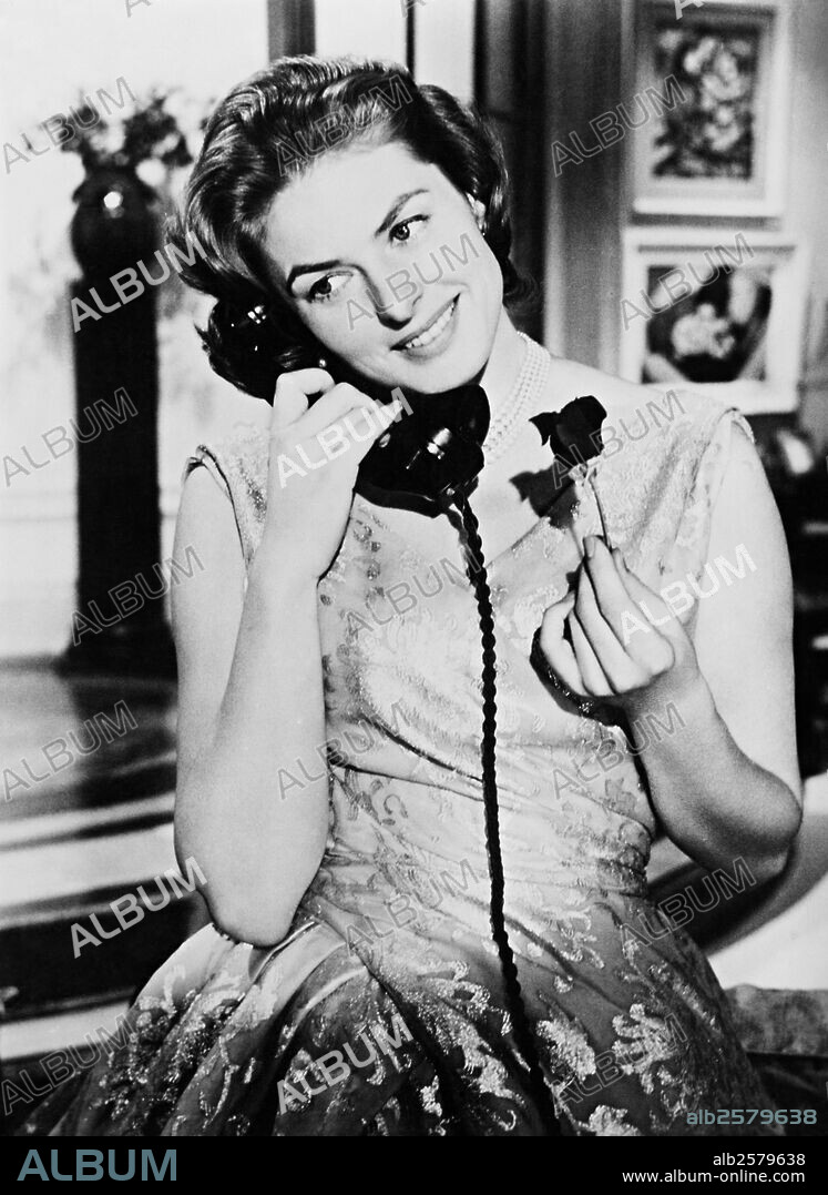 INGRID BERGMAN en INDISCRETA, 1958 (INDISCREET), dirigida por STANLEY DONEN. Copyright WARNER BROTHERS.