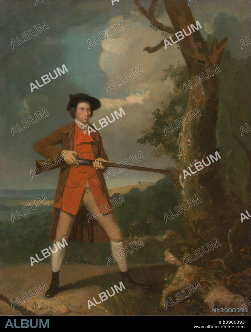 HENRY WALTON. Portrait of a sportsman, possibly Robert Rayner. Date/Period: Ca. 1770. Painting. Oil on canvas. Height: 1,041 mm (40.98 in); Width: 851 mm (33.50 in).