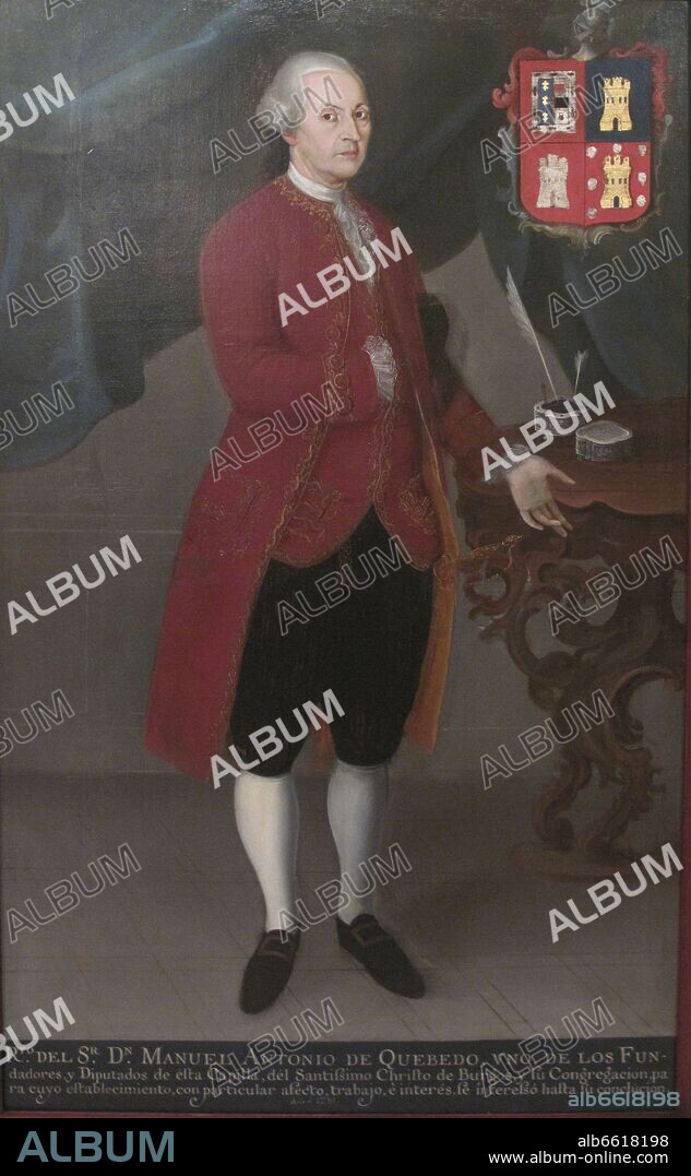 JOSE JOAQUIN ESQUIVEL (1751-1800). MANUEL ANTONIO DE QUEVEDO - 1781 - PINTURA BARROCA.