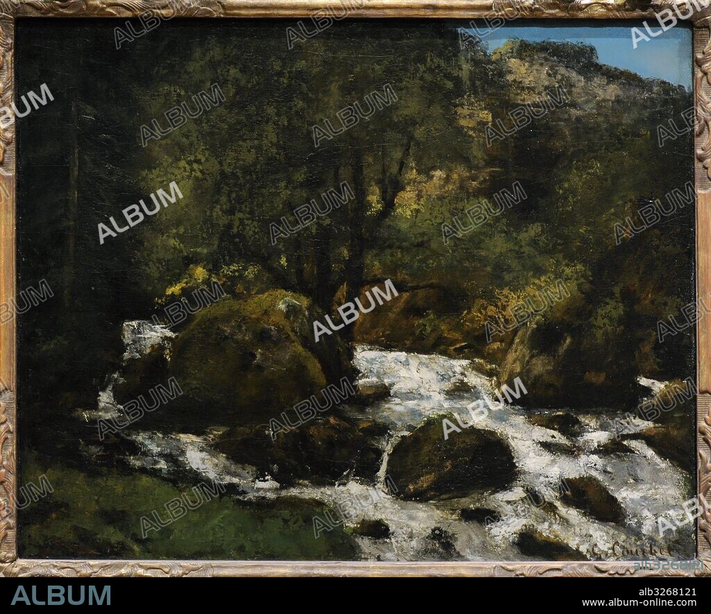Gustave Courbet (1819-1877). Pintor francés, máximo representante del realismo. Arroyo en el bosque, Jura, hacia 1865. Galeria Nacional. Museo Nacional de Arte, Arquitectura y Diseño. Oslo. Noruega.