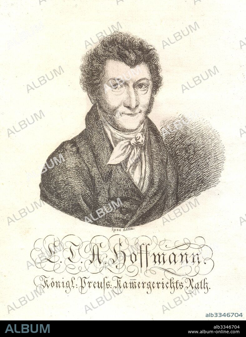 ANONYM. Portrait of Ernst Theodor Wilhelm Hoffmann.