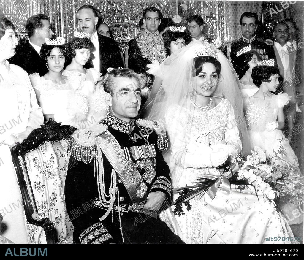 December 20, 1959. Wedding of Mohamed Reza Pahlevi and Farah Diba.