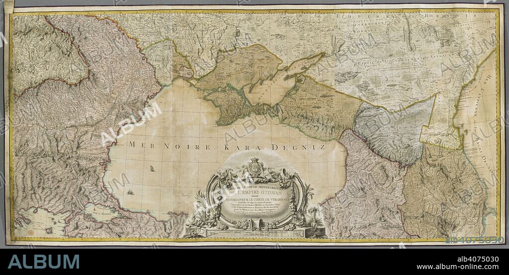 GIOVANNI ANTONIO RIZZI ZANNONI. A map of the northern part of the Ottoman Empire. Carte de la partie septentrionale de l'Empire Otoman ... [Paris?], 1774. Source: Maps K.Top.113.30.11 TAB. Language: French.