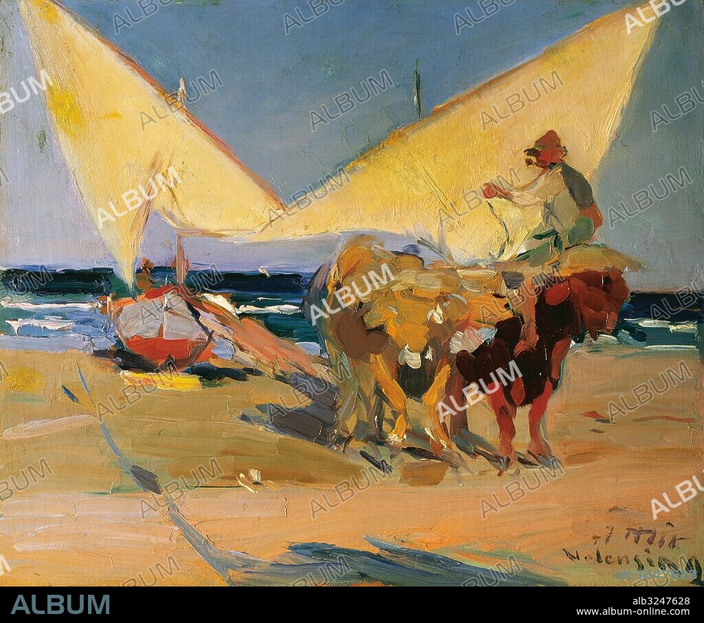 Joaquim Mir i Trinxet (1873-1940). Catalan painter. Valencia. Oil on cardboard. Diocesan Museum. Barcelona, Catalonia, Spain.