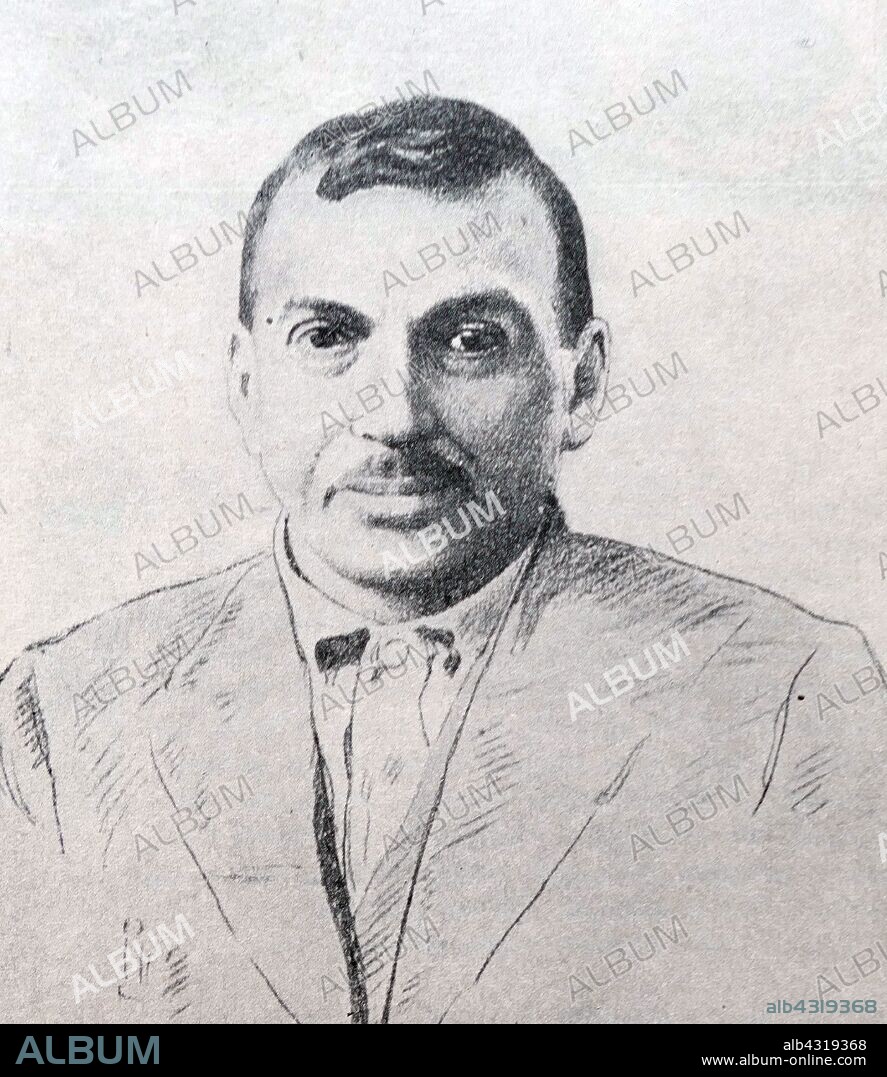 Mikhail Pavlovich Tomsky (1880 - 1936), trade unionist and Bolshevik leader. He was the Soviet leader of the All-Russian Central Council of Trade Unions.