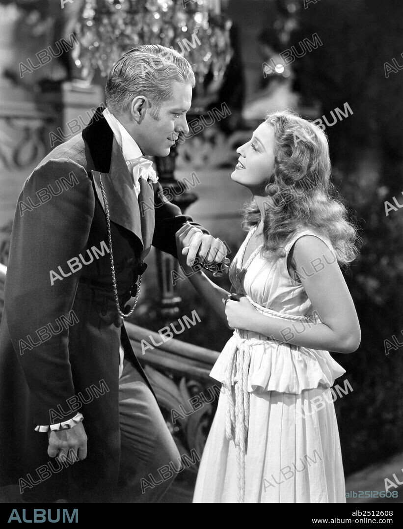 JEANETTE MACDONALD and NELSON EDDY in I MARRIED AN ANGEL, 1942, directed by W. S. VAN DYKE. Copyright M.G.M.