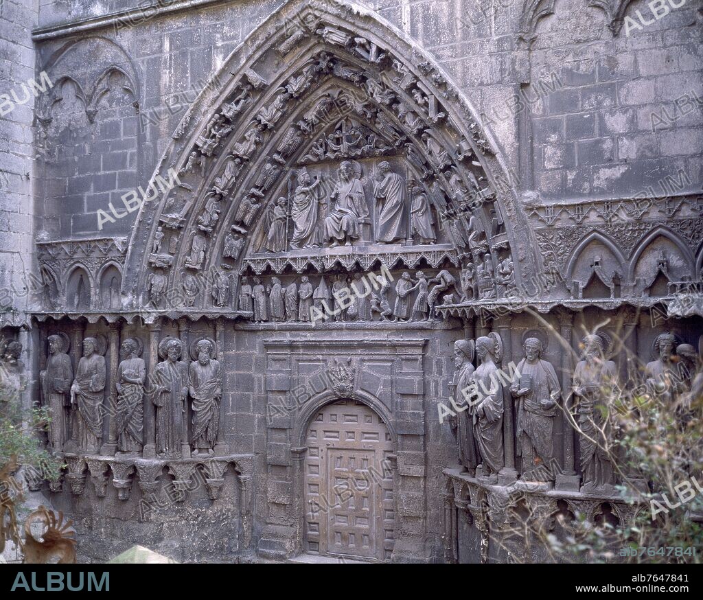 PORTADA DE LA CORONERIA O DE LOS APOSTOLES - S XIII - ESCULTURA GOTICA ESPAÑOLA.