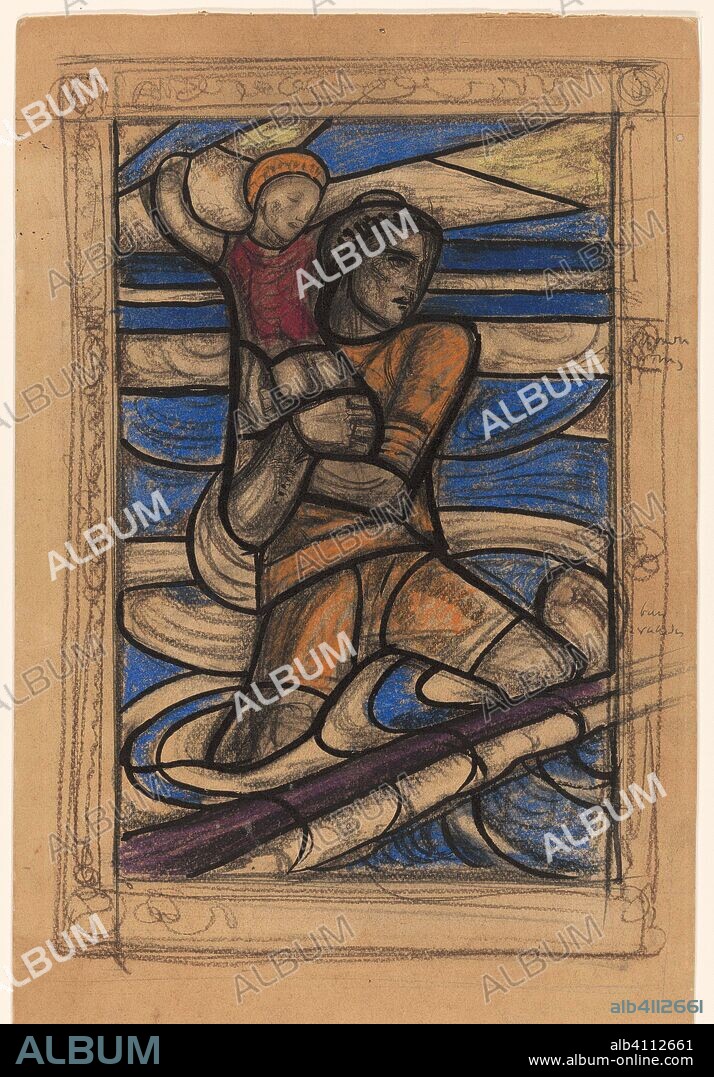 RICHARD NICOLAUS ROLAND HOLST. H. Christoffel. Draughtsman: Richard Roland Holst. Dating: 1926. Measurements: h 548 mm × w 363 mm.