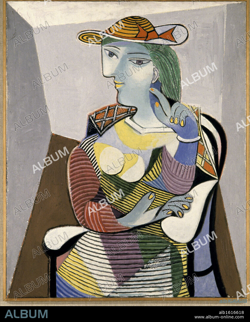 Portrait Of Marie-Therese by Pablo Picasso, 6 January 1937, 1937, 1881-1973, France, Paris, Musee Picasso.