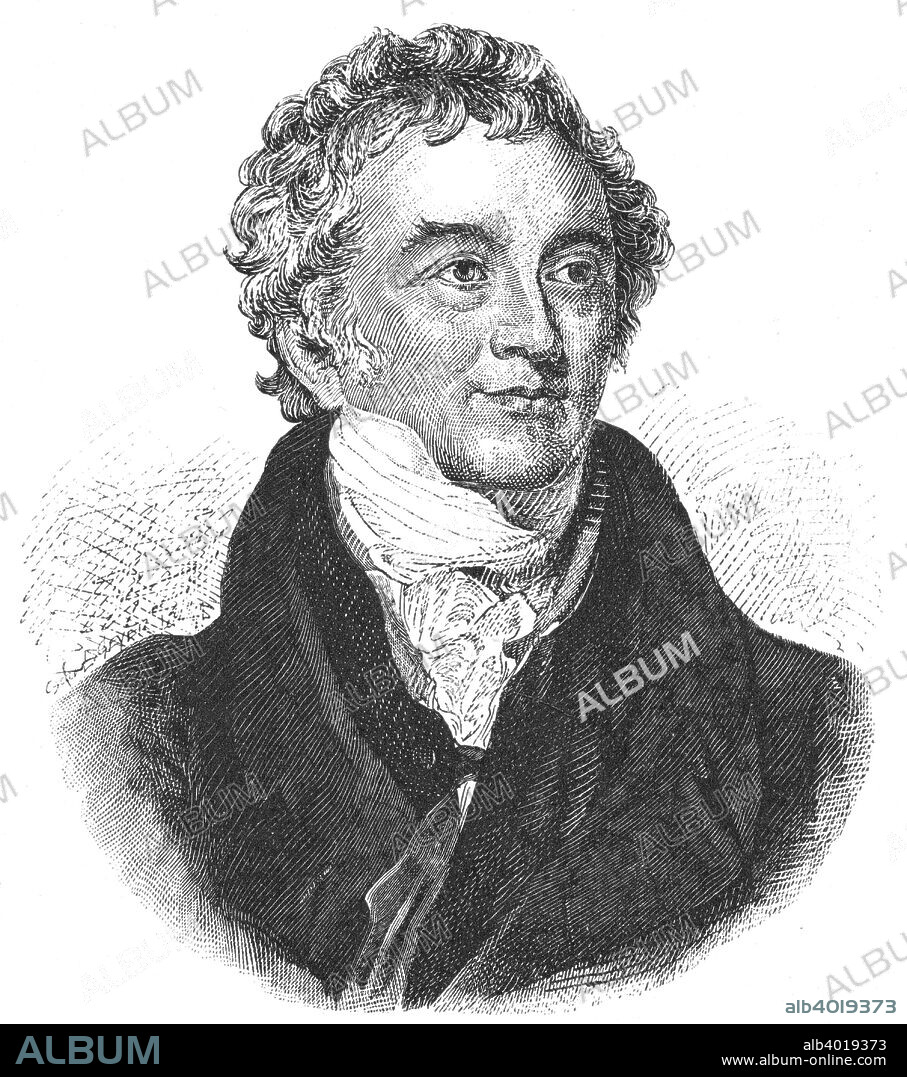 Thomas Young (1773-1829), English physicist and Egyptologist. Discovered the undulatory (wave) theory of light. Managed to decipher the Rosetta Stone.