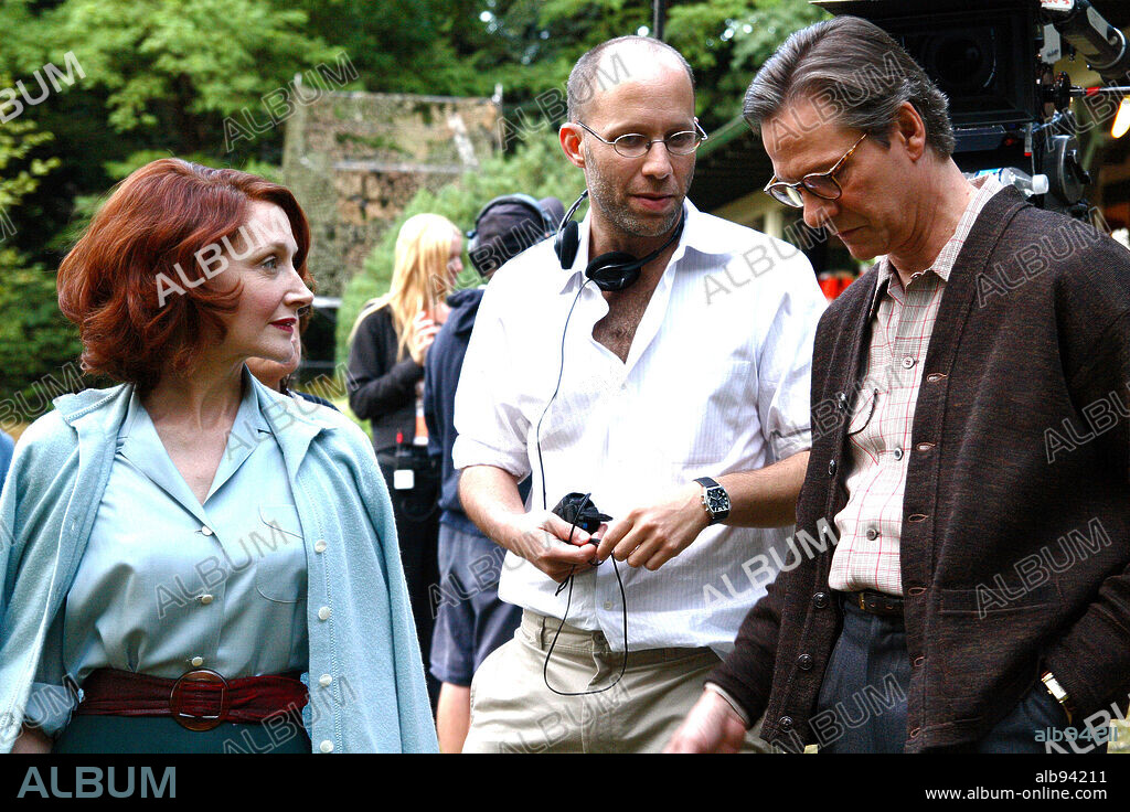 CHRIS COOPER, IRA SACHS and PATRICIA CLARKSON in MARRIED LIFE, 2007, directed by IRA SACHS. Copyright SIDNEY KIMMEL ENTERTAINMENT/ANONYMOUS CONTENT/FIRM FILMS.