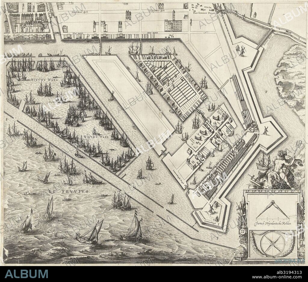 Map of Amsterdam (leaf right), 1625, The Netherlands, Balthasar Florisz. van Berckenrode, 1625.